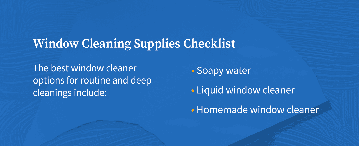 Window Cleaning Supplies Checklist